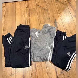 Addis Boys Joggers Trio in Black & Gray